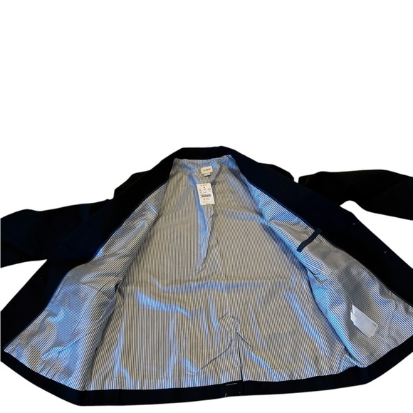 J.Crew Black Cotton‑Blend Two‑Button Blazer BP095 Gold Buttons NWT $198 Career - Picture 11 of 16